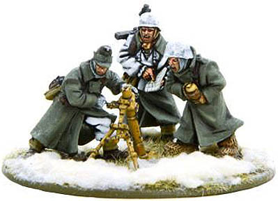 German heer medium mortar team (winter)
