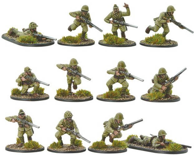 Japanese infantry with compression rifles (12) Japanese infantry with compression rifles (12)