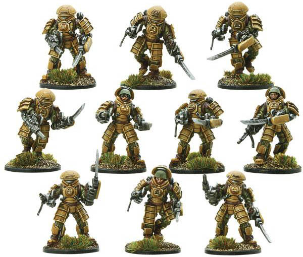 Japanese assault exoskeleton squad