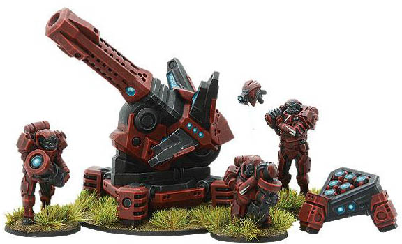 Algoryn AI heavy support team with X-howitzer Algoryn AI heavy support team with X-howitzer