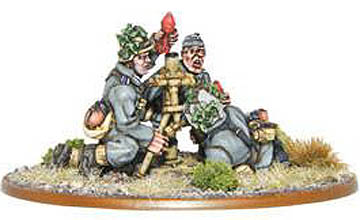 German heer 81mm mortar team