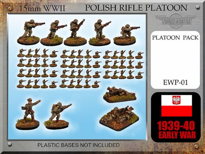 15mm Polish rifle platoon (60)