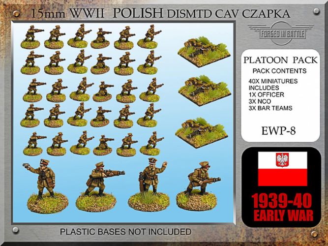 15mm Polish Cavalry dismounted (czapka)