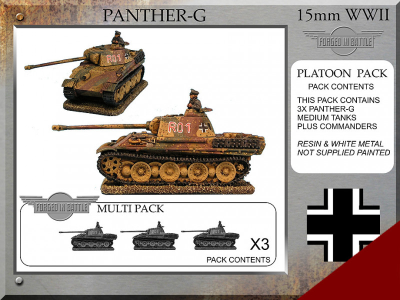 15mm Panther G platoon (3)