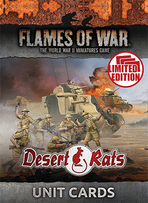FoW - Desert rats unit cards (4th ed)