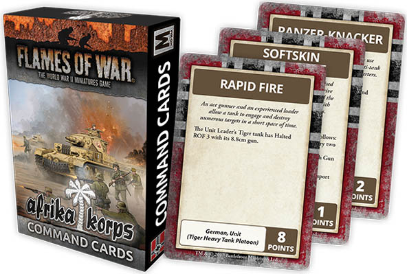 FoW - Afrika korps command cards (4th ed)
