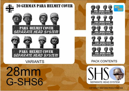 German Paras in Steel Helmets Canvas Covered