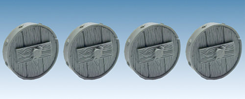 ACR78 - Large wooden wheels (4) ACR78 - Large wooden wheels (4)