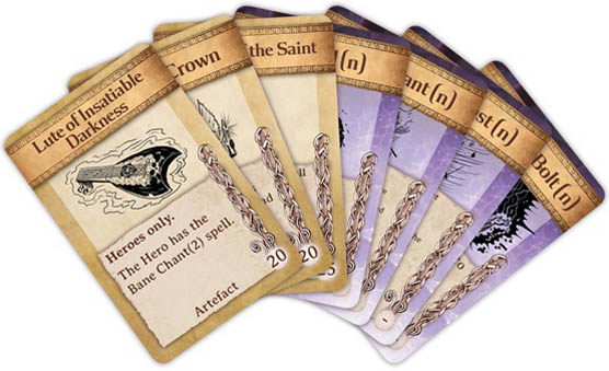 Kings of war 2ed Artefact and spell cards