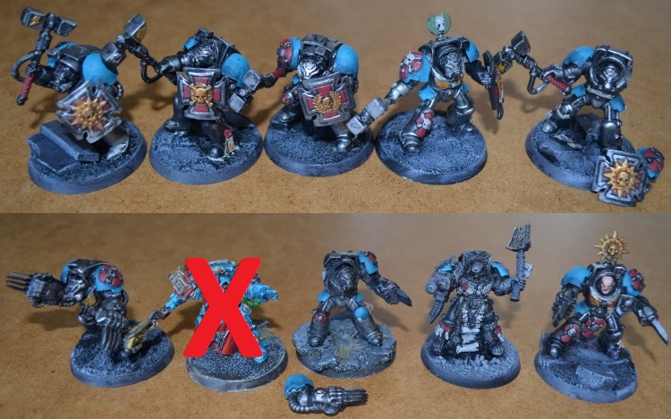 40k Space marines Terminators inklusive chaplain