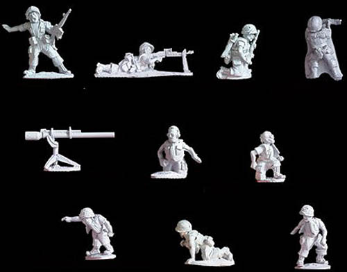 US marine/army platoon pack HQ & heavy weapons