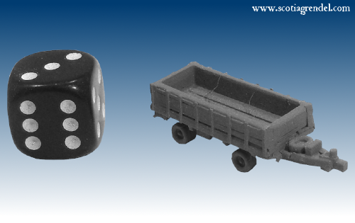 NE33 Large trailer front and rear axles with sides