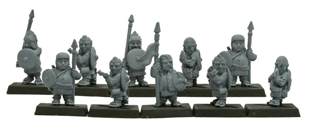 Halflings with spears (10)