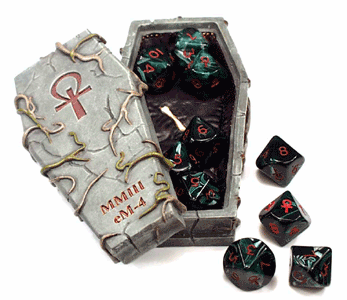 SAR1 The Sarcophagus - resin container with 10 x Special Ankh D10
