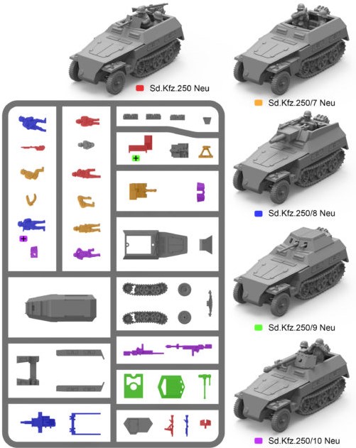 15mm German Sdkfz 250 15mm German Sdkfz 250