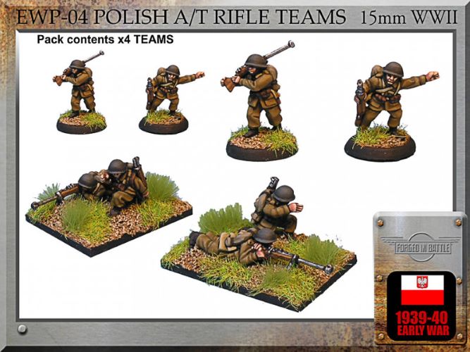 15mm Polish A/T rifle teams (4)